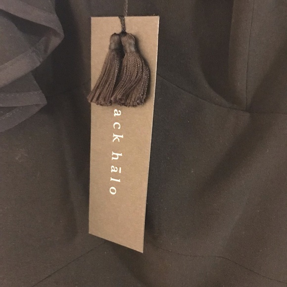 One shoulder Black Halo little black dress - Picture 5 of 7